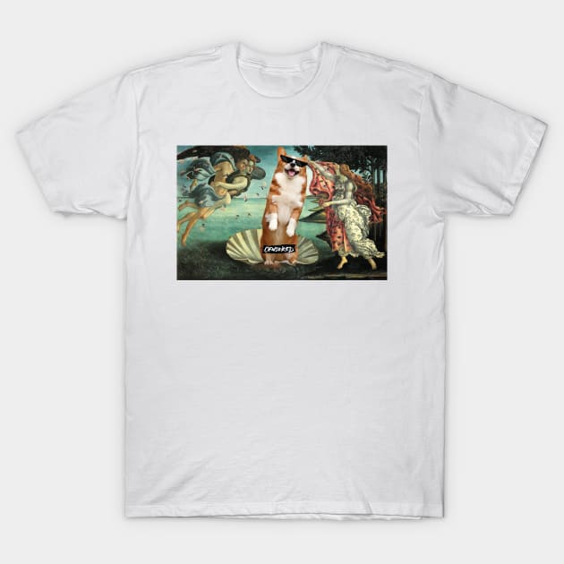 The Birth of Venus Corgi Funny Parody T-Shirt by XOZ